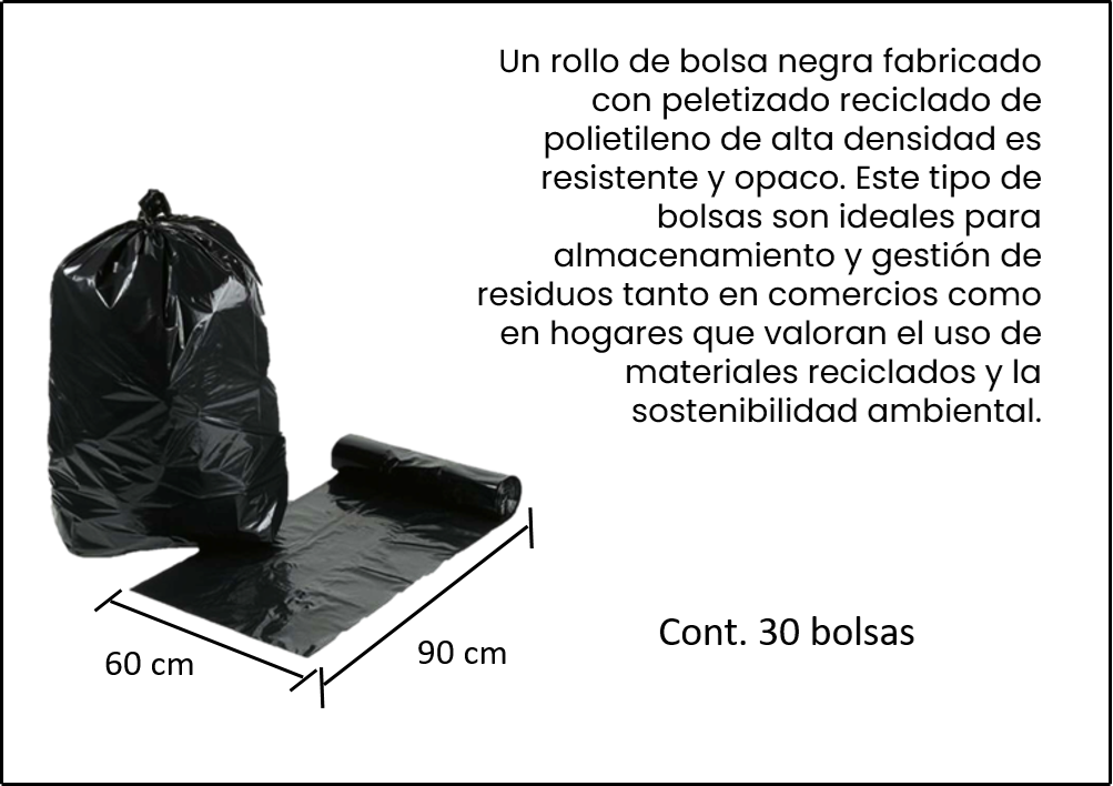 BOLSA ROLLO NEGRA 2 DESC PRUEBA