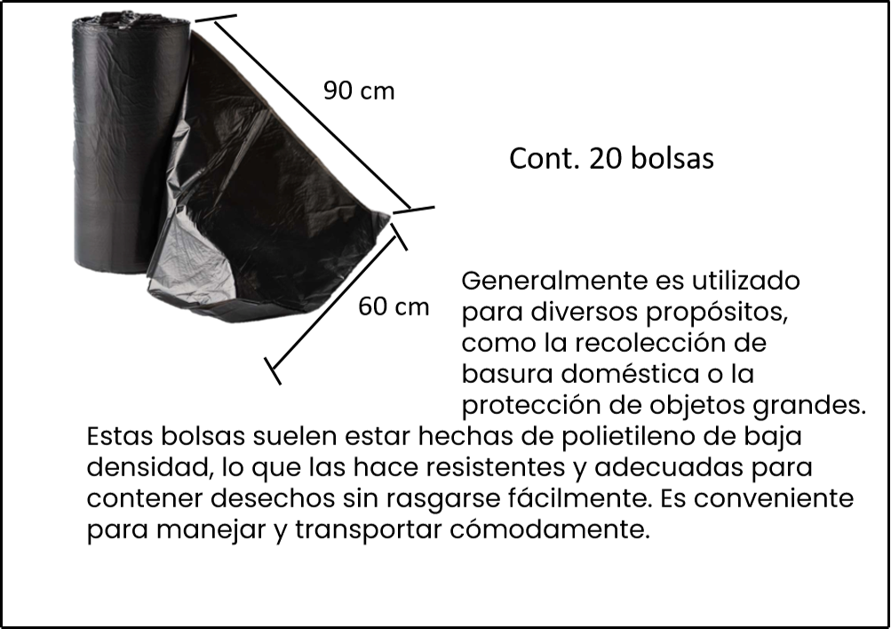 BOLSA ROLLO NEGRA DESC PRUEBA