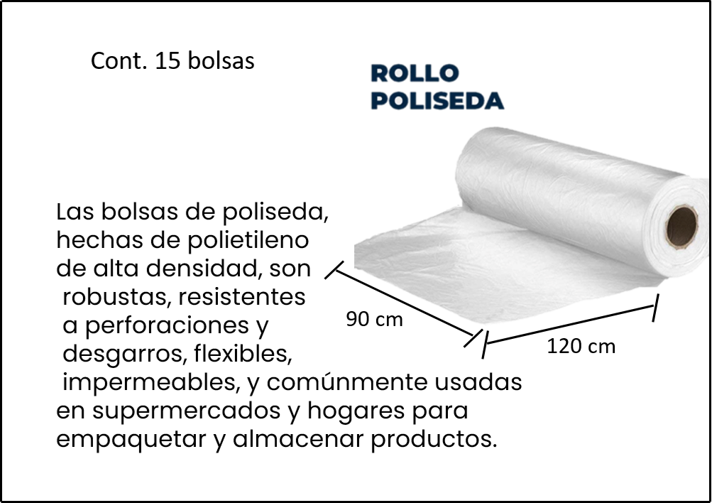 BOLSA ROLLO POLISEDA DESC PRUEBA